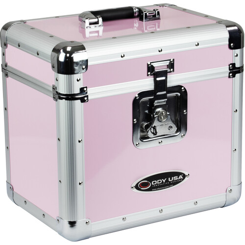 Odyssey Krom Series KLP2 Stackable Record/Utility Case (Pink)