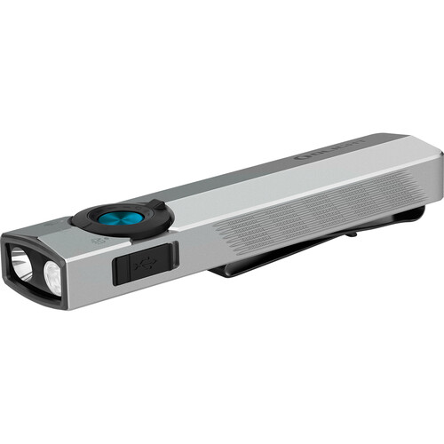 Olight ArkPro Rechargeable Flashlight (Cool White Beam Silver Graphite)