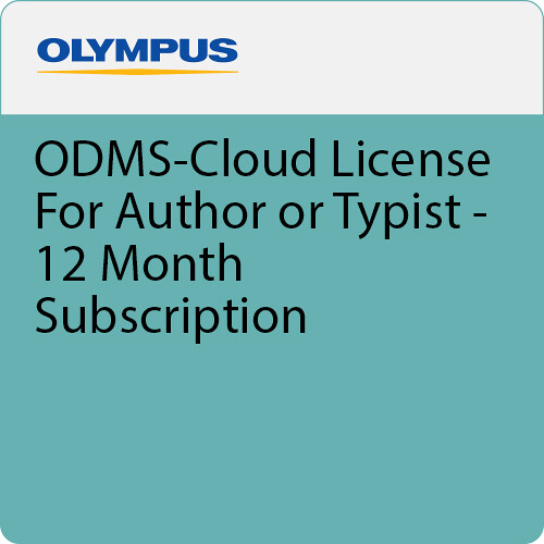 Olympus ODMS-Cloud Dictation Management Software (12-Month Author/Typist License)