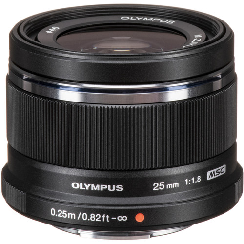 Olympus M.Zuiko Digital 25mm f/1.8 Lens (Black)