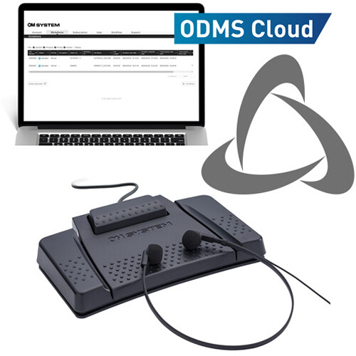 Olympus AS-9100 Transcription Kit with Foot Pedal Headphones and 12-Month ODMS License