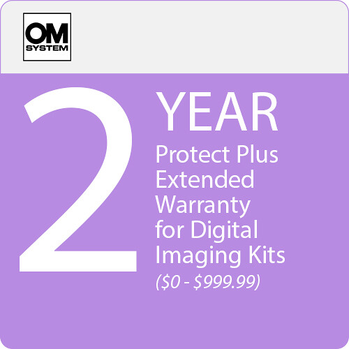 OM SYSTEM 2-Year Protect Plus Support with ADP for Digital Imaging Kits (Point-of-Sale $0-$999.99)