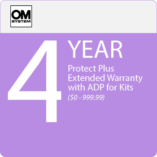 OM SYSTEM 4-Year Protect Plus Support with ADP for Digital Imaging Kits (Point-of-Sale $0 - $999.99)