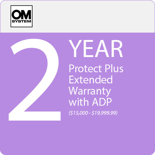 OM SYSTEM 2-Year Protect Plus Support with ADP for Photo and Video Cameras and Lenses (Point-of-Sale $15000-$19999.99)