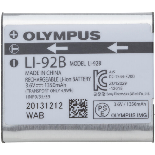 OM SYSTEM LI-92B Rechargeable Lithium-Ion Battery