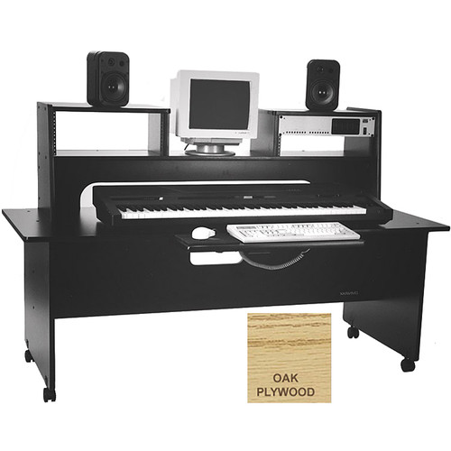 Omnirax Workstation Desk 30" Deep (Oak Plywood) WDFDOPW B&H
