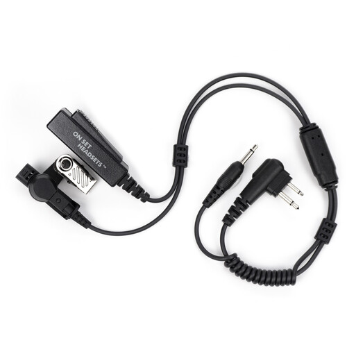 ON SET HEADSETS Shorty Elite FilmPro X for Motorola 3-Pin (Black 10