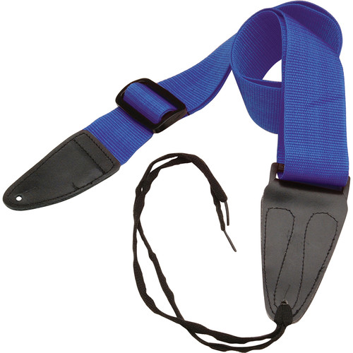 On-Stage GSA10BL Guitar Strap with Leather Ends (31 to 52