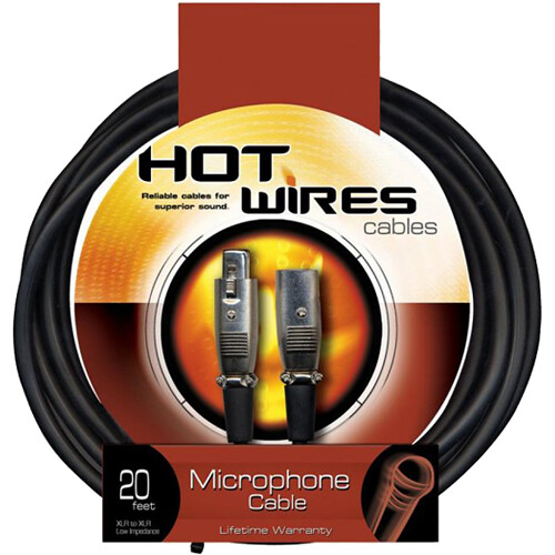 On-Stage XLR Male to XLR Female Microphone Cable (20')