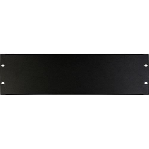 On-Stage RPB3000 Blank Rack Panel (Black 3 RU)