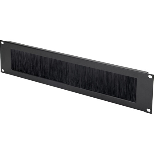 On-Stage Rack Brush Panel (Black 2 RU)