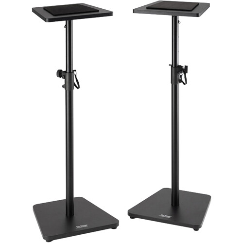 On-Stage Wood Studio Monitor Stands (Black Pair)