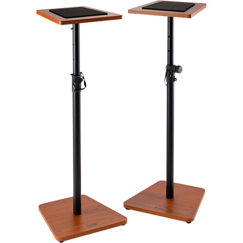 On-Stage Wood Studio Monitor Stands (Rosewood Pair)