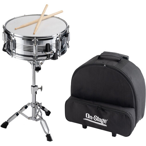 On-Stage Student Snare Drum Kit with Stand Sticks and Bag