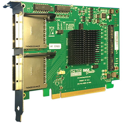 ONE STOP SYSTEMS PCIe 3.0 x8 Dual-Port Cable Adapter