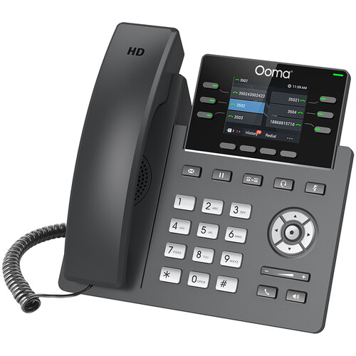 Ooma 2613 6-Line IP Desk Phone with Color Display