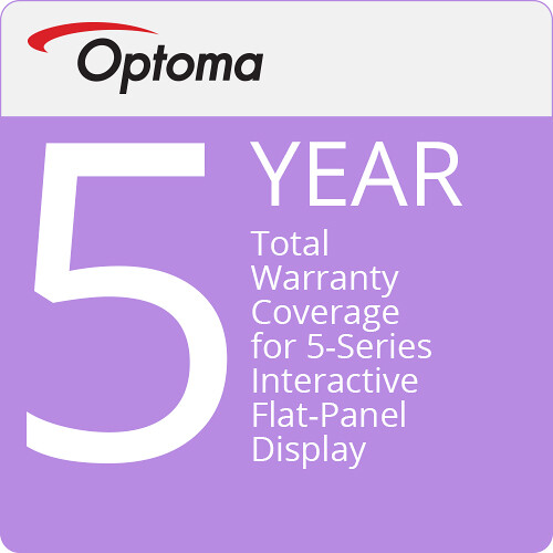 Optoma Technology 5-Year Extended Warranty for Interactive Flat Panel Displays