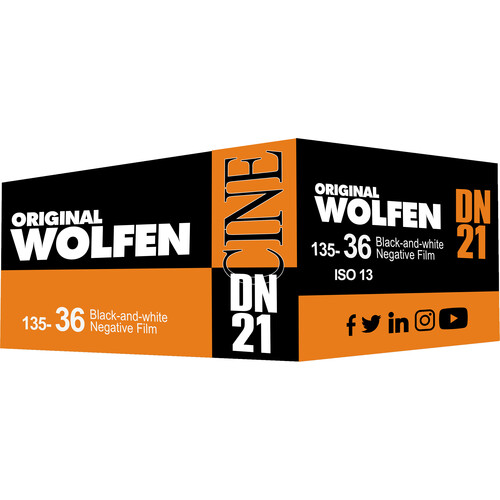 Wolfen DN21 Black and White Film (35mm Roll Film 36 Exposures)