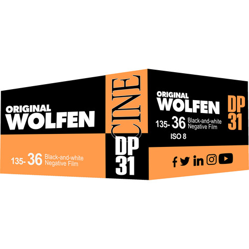 Wolfen DP31 Black and White Film (35mm Roll Film 36 Exposures)