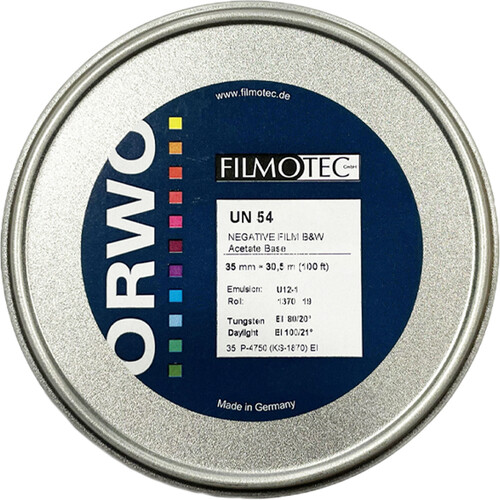 ORWO UN54 35mm Cine B&W Film (100' Daylight Spool)