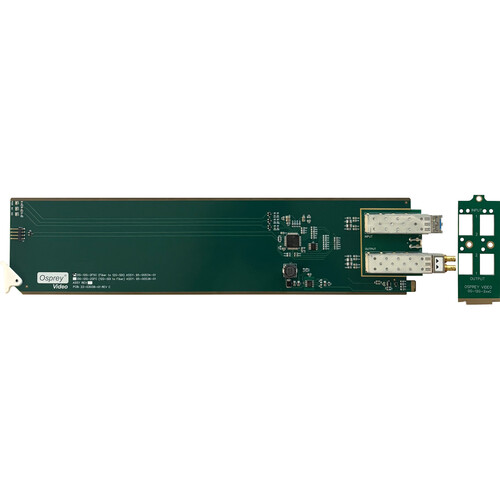 Osprey OG-12G-2FSC Dual Single-Mode LC Fiber to Dual-Channel 12G-SDI Converter Card