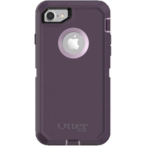 OtterBox Defender Series Rugged Case for iPhone SE 3rd Gen (2022), iPhone SE 2nd Gen (2020), iPhone 8/7 (NOT Plus) Case Only - Non-Retail Packaging - Purple Nebula (with Microbial Defense)