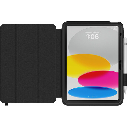 OtterBox Defender Case with Kickstand for iPad 10th Gen (Black Poly Bag Packaging)