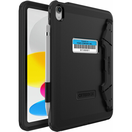 OtterBox Defender Case with Folio for iPad 10th Generation (Black Poly Bag Packaging)