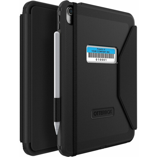OtterBox Defender NSC Case with Folio for iPad 10th Generation (Black Poly Bag Packaging)