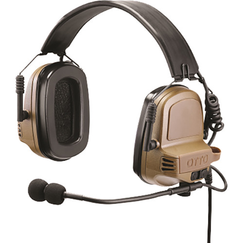 Otto Engineering Noizebarrier TAC Over-the-Head Single Com Rugged Single PTT-Motorola (Black)
