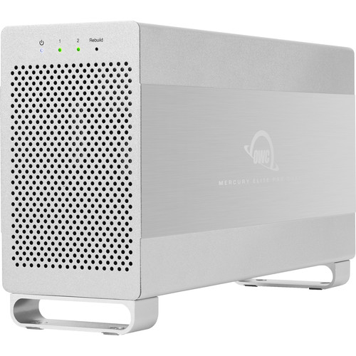 OWC Mercury Elite Pro Dual 24TB 2-Bay USB 3.2 Gen 1 RAID Array (2 x 12TB)