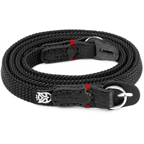 Owlkrown Classic Flat Rope Strap (Black with Red Accent 30