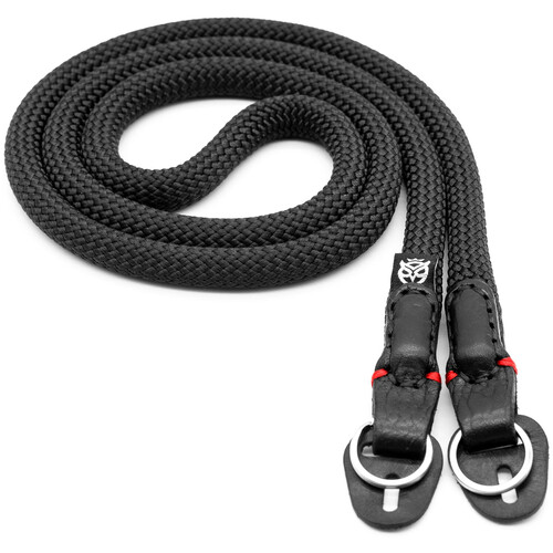 Owlkrown Classic Round Rope Strap (Black with Red Accent 30