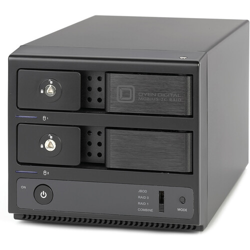 Oyen Digital Mobius 2C 48TB 2-Bay USB 3.2 Gen 2 RAID Array (2 x 24TB HDDs)