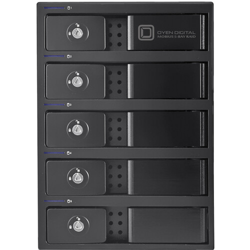 Oyen Digital Mobius 120TB 5-Bay USB 3.0 RAID Array (5 x 24TB)