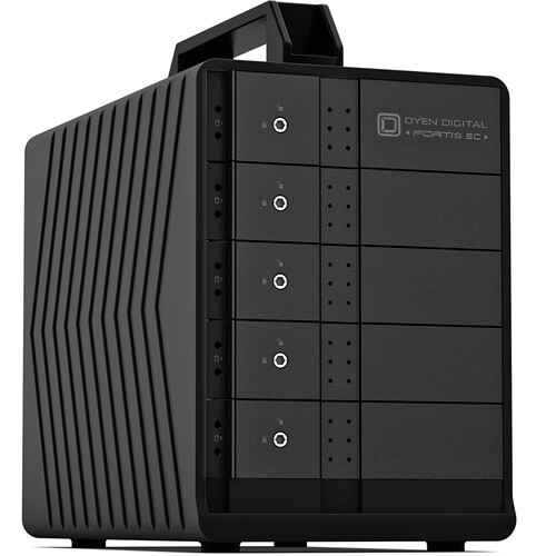Oyen Digital Fortis 5C 80TB 5-Bay USB 3.2 Gen 2 External Drive Array (5 x 16TB)