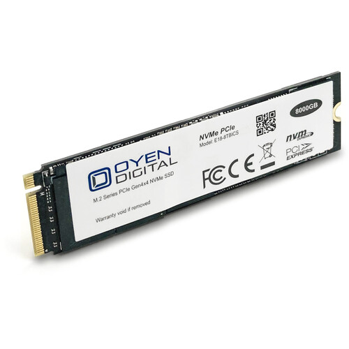 Oyen Digital 8TB NVMe PCIe 4.0 M.2 Internal SSD