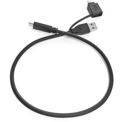 Oyen Digital USB 3.2 Gen 2 Type-C to Type-A Braided Cable with Type-A to Type-C Adapter (16