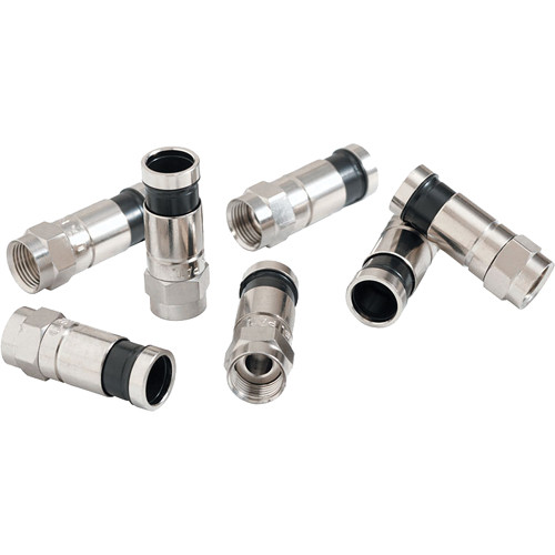 Tempo SealTite Waterproof RG6 F-Type CATV Connectors (20-Pack)