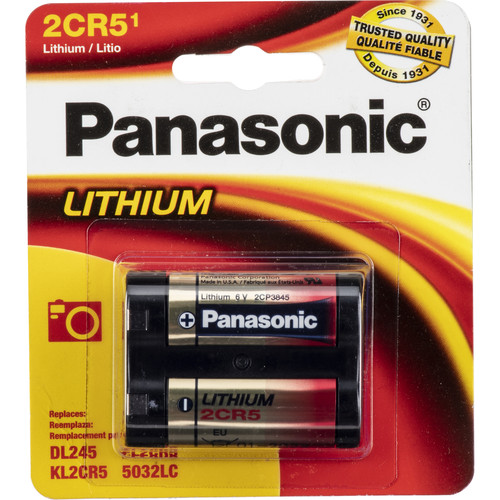 Panasonic 2CR5 Lithium Battery (6V 1400m