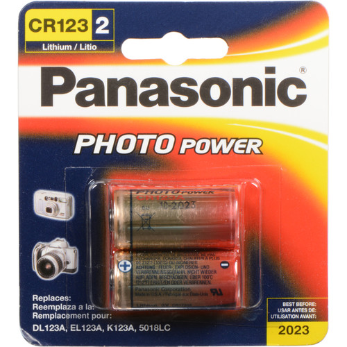 Panasonic CR123A Lithium Batteries (3V 2