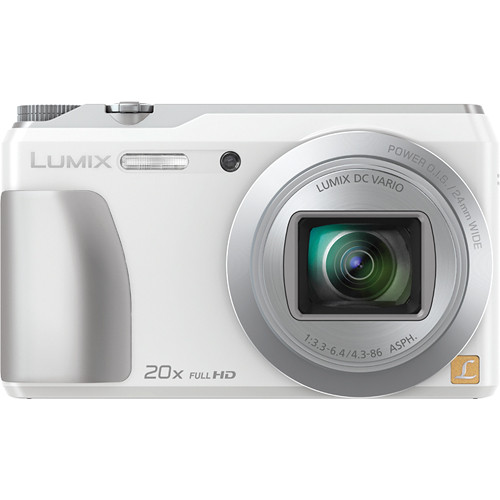 Panasonic Lumix DMCZS35 Digital Camera (White) DMCZS35W B&H