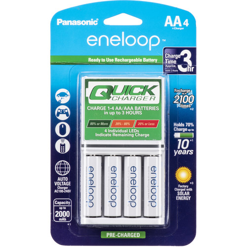 Panasonic eneloop AA Rechargeable NiMH Batteries and Panasonic eneloop AA Rechargeable NiMH Batteries and