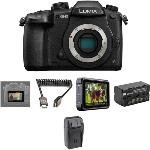 Panasonic Lumix DC-GH5 Mirrorless Micro Four Thirds Digital Camera with Pro HDR Kit