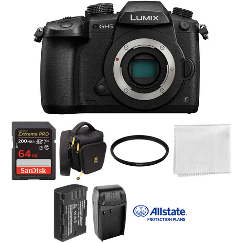 Panasonic Lumix DC-GH5 Mirrorless Micro Four Thirds Digital Camera Deluxe Kit