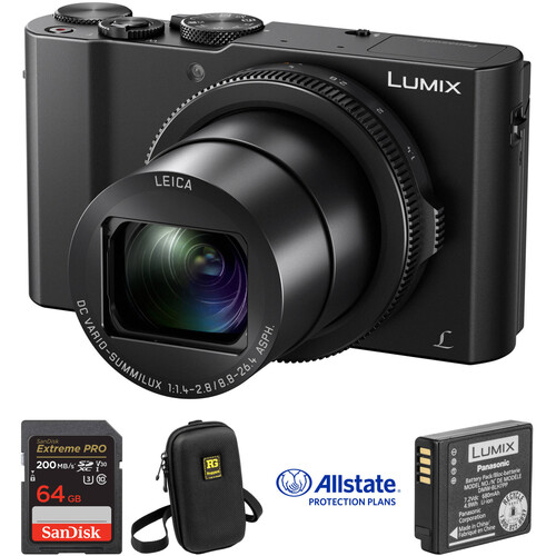 Panasonic Lumix DMC-LX10 Digital Camera Deluxe Kit B&H Photo