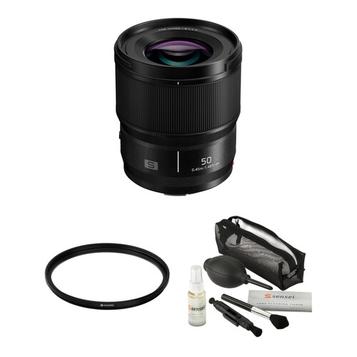 Panasonic LUMIX S 50mm f/1.8 Lens with UV Filter Kit