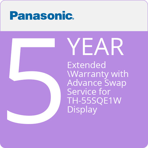 Panasonic 5-Year Extended Warranty for TH-55SQE1W Display