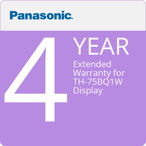 Panasonic 4-Year Extended Warranty for TH-75BQ1W Display