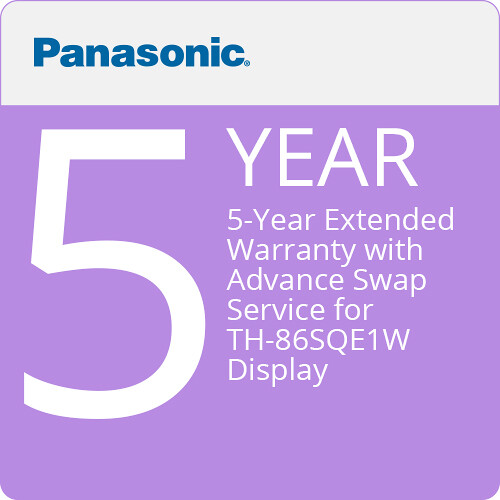 Panasonic 5-Year Extended Warranty for TH-86SQE1W Display
